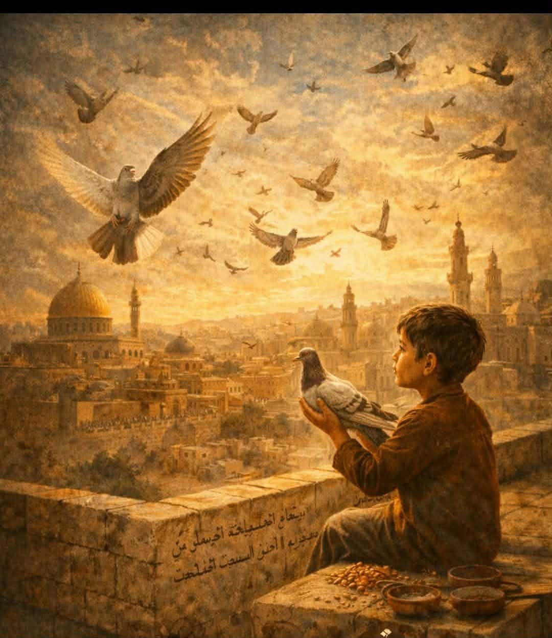 قصة د. رمضان بلال (حين علم الحمام المدينة كيف تطير)