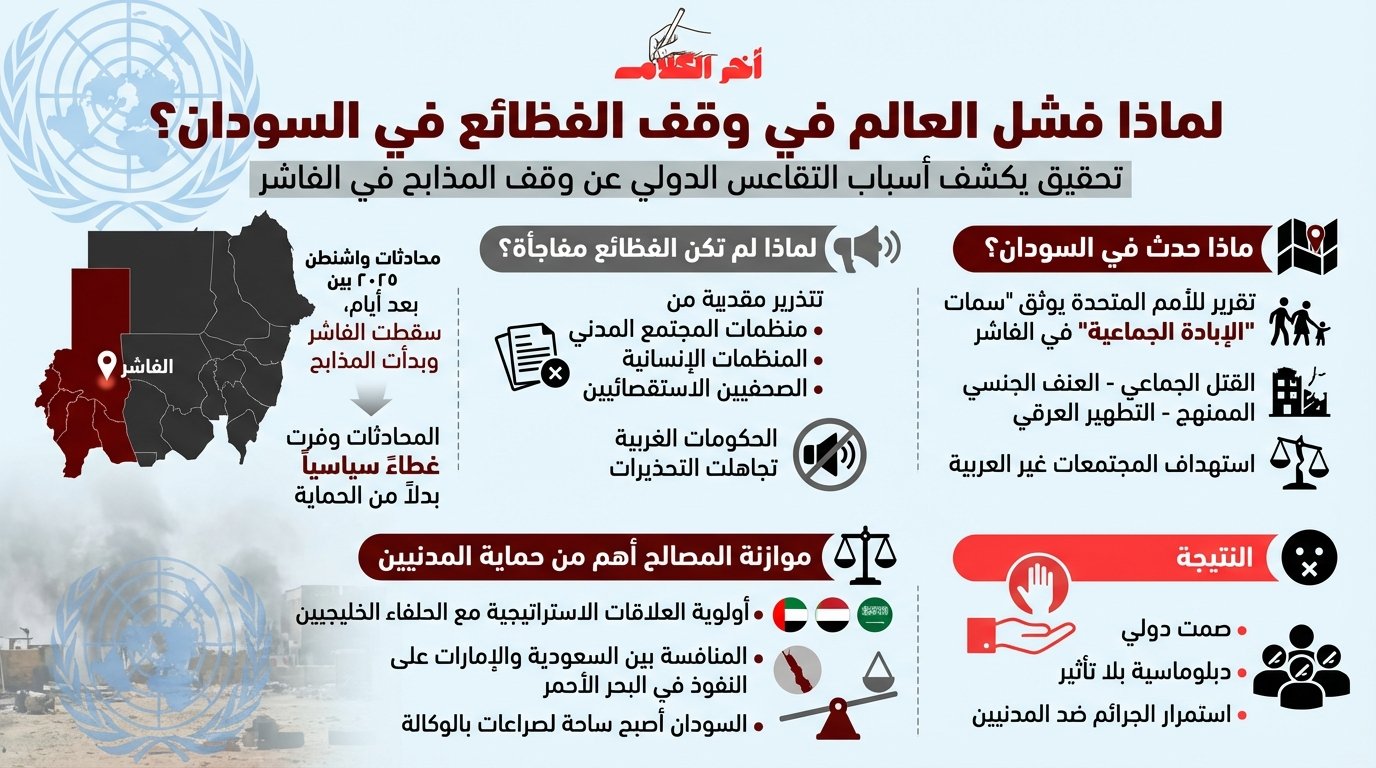 لماذا فشل العالم في إيقاف فظائع السودان؟