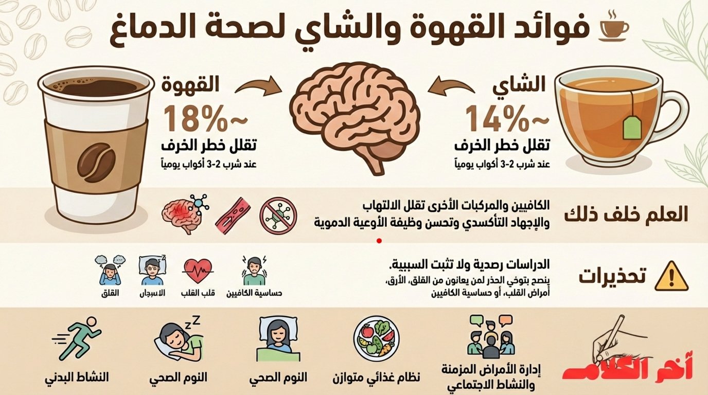 لعشاق الكافيين. كوب القهوة الصباحي قد يحميك من الخرف