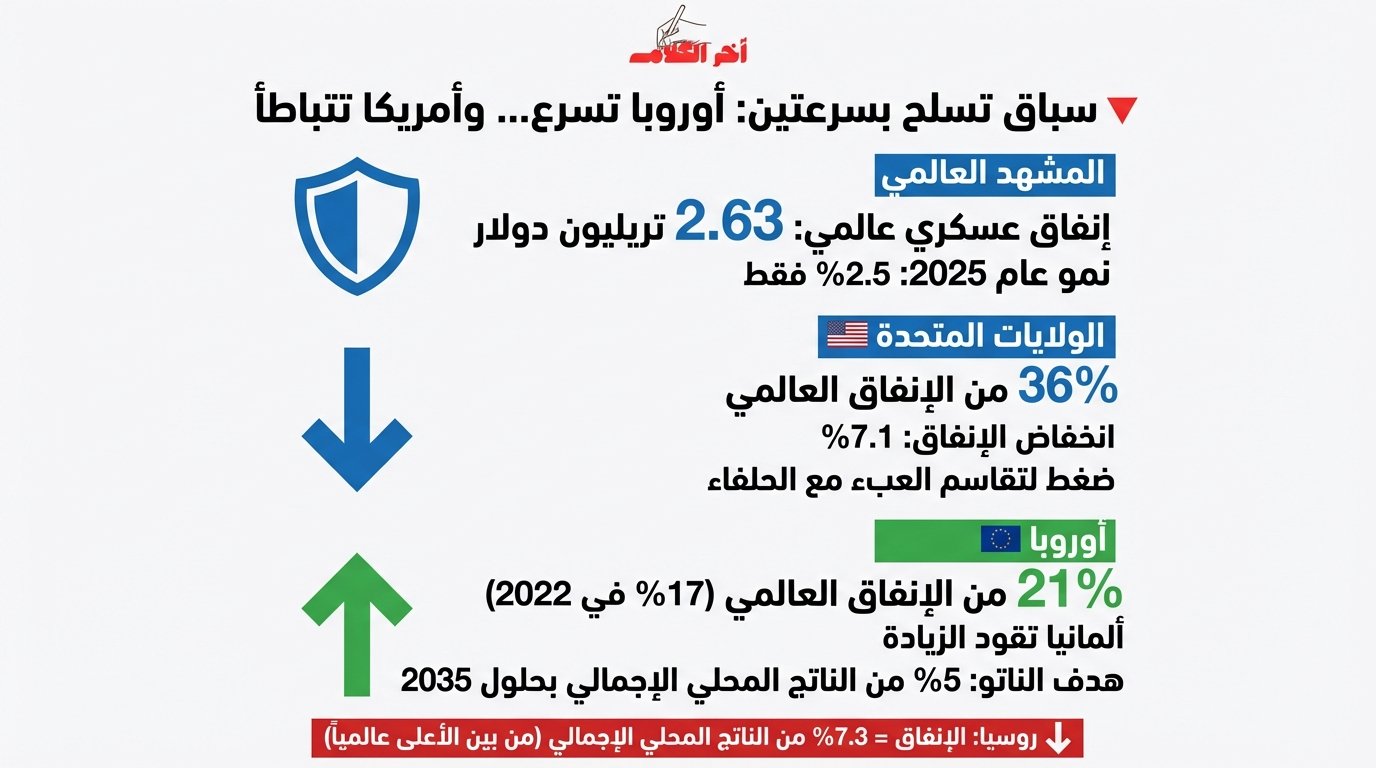 فايننشال تايمز: أوروبا تعيد التسلح مع تباطؤ الإنفاق الدفاعي الأميركي