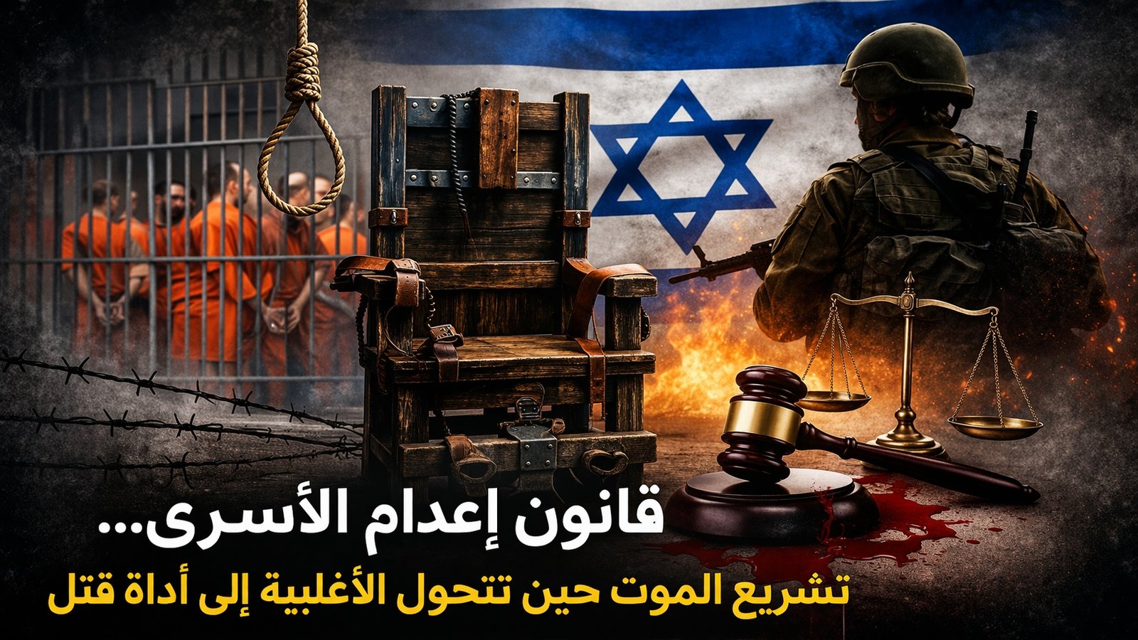 قانون إعدام الأسرى: تشريع الموت حين تتحول الأغلبية إلى أداة قتل