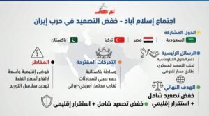 اجتماع إسلام آباد الرباعي يدعو لخفض التصعيد في الحرب في إيران
