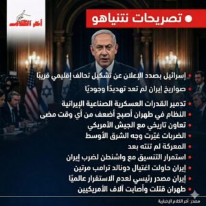 نتنياهو يعلن قرب تشكيل تحالف إقليمي في الشرق الأوسط