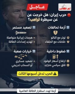 حرب إيران تخرج عن سيطرة ترامب