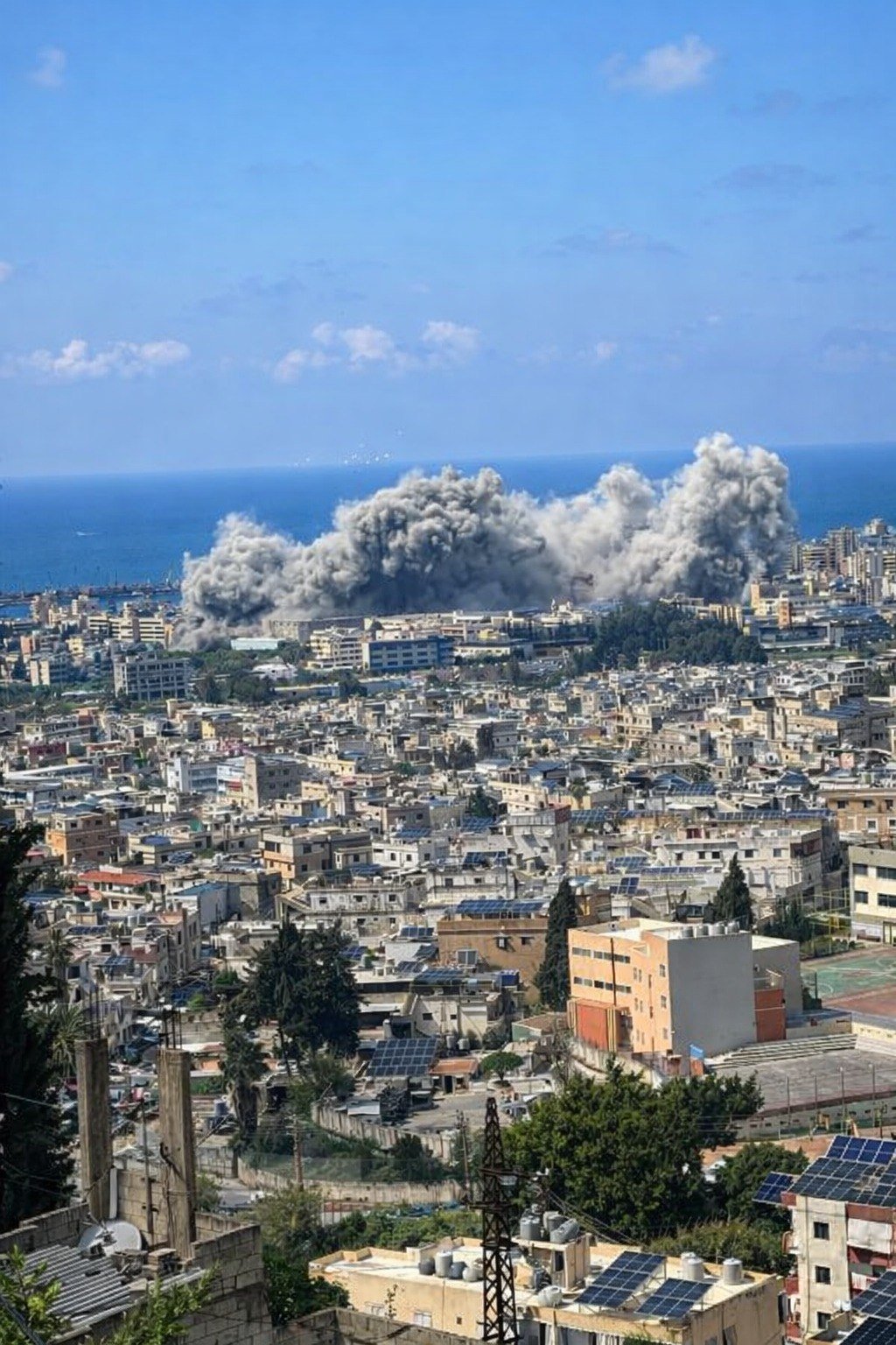غارة إسرائيلية على أحد الأحياء اللبنانية