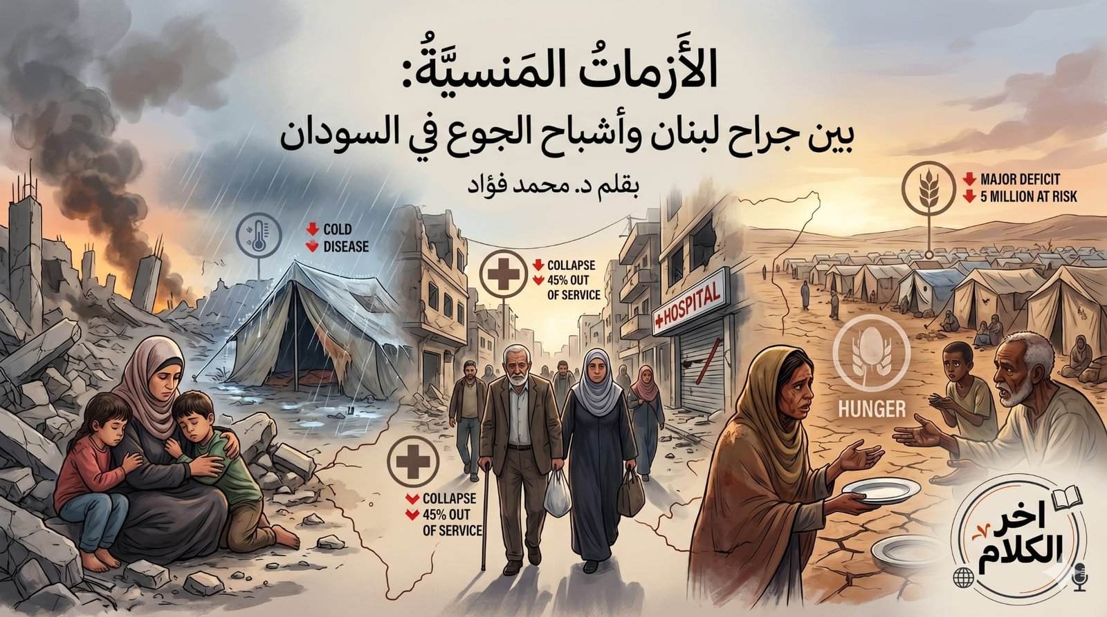 الأزمات المنسية: بين جراح لبنان وأشباح الجوع في السودان