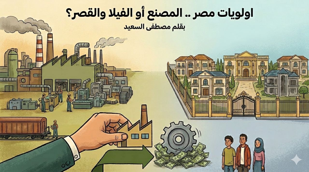 أولويات مصر المصنع أم الفيللا والقصر؟