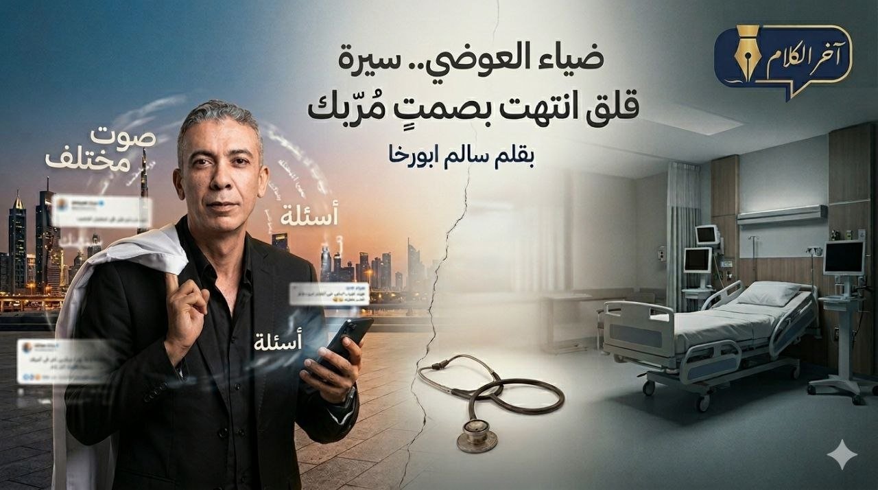 ضياء العوضي سيرة قلق انتهت بصمتٍ مُربك