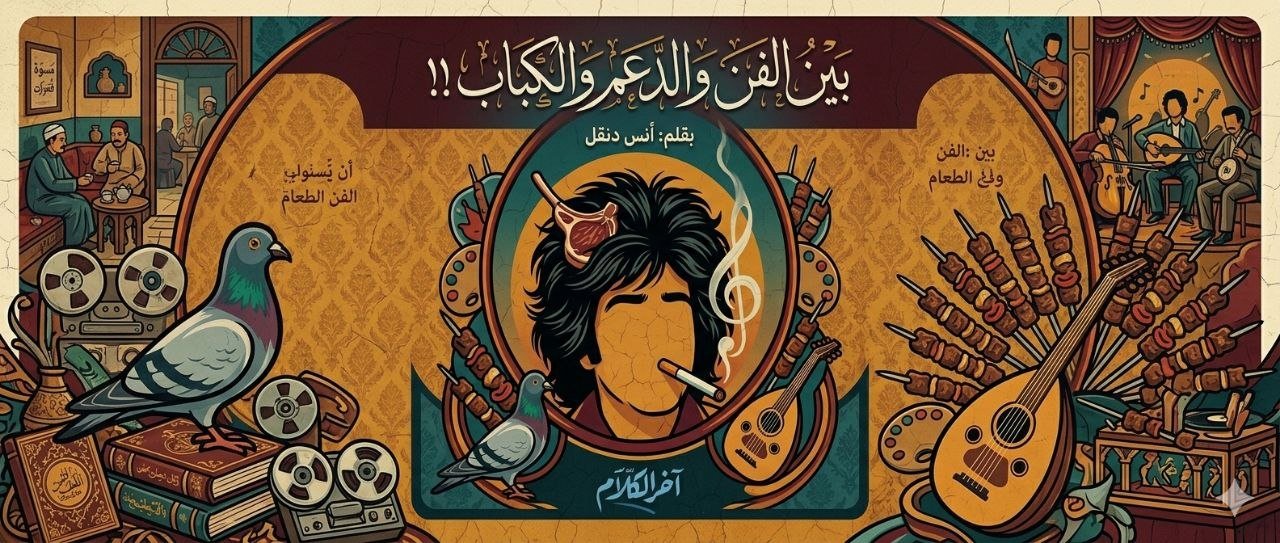 بين الفن والدعم والكباب !!