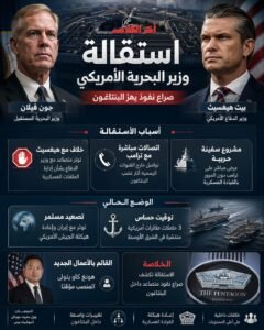 استقالة وزير البحرية الأمريكي بعد خلافات مع هيغسيث