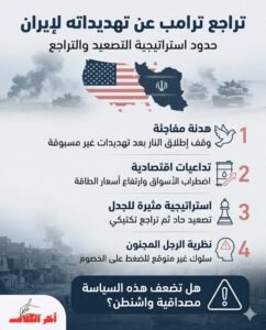 تراجع ترامب عن تهديداته لإيران يثير تساؤلات حول مصداقية واشنطن