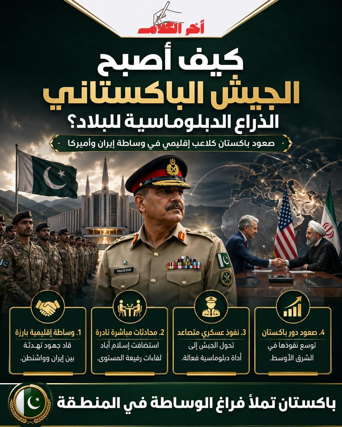 كيف أصبح الجيش الباكستاني الذراع الدبلوماسية للبلاد؟