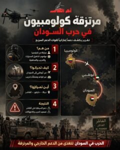 مرتزقة كولومبيون بتمويل إماراتي دعموا قوات الدعم السريع في السودان