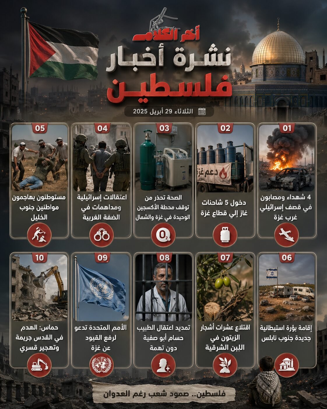 نشرة أخبار فلسطين