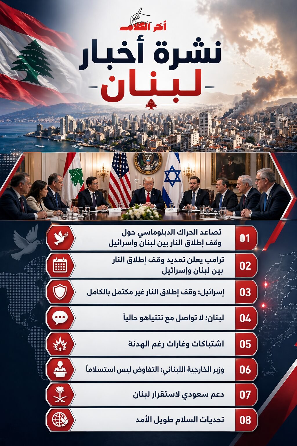نشرة أخبار لبنان
