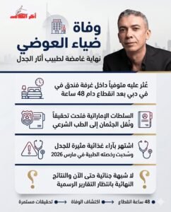 نهاية غامضة لطبيب أثار جدلاً واسعاً