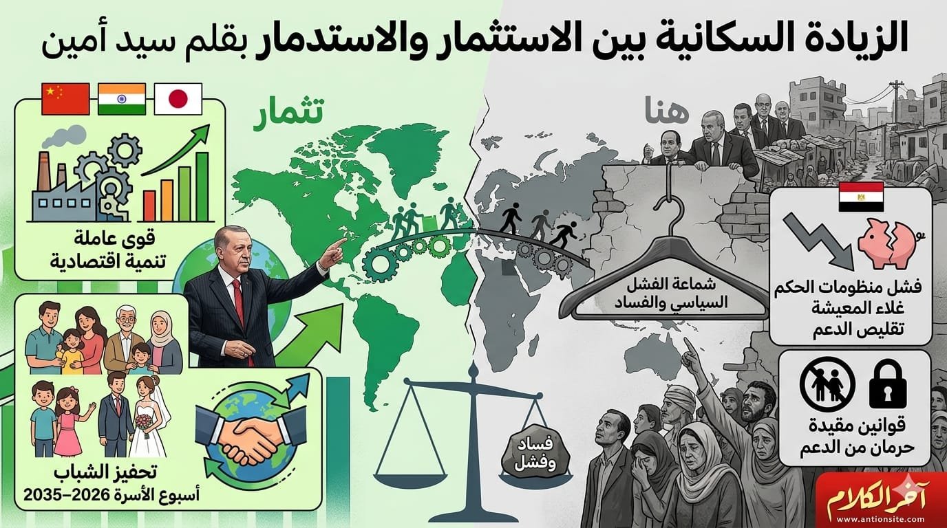 الزيادة السكانية بين الاستثمار والاستدمار