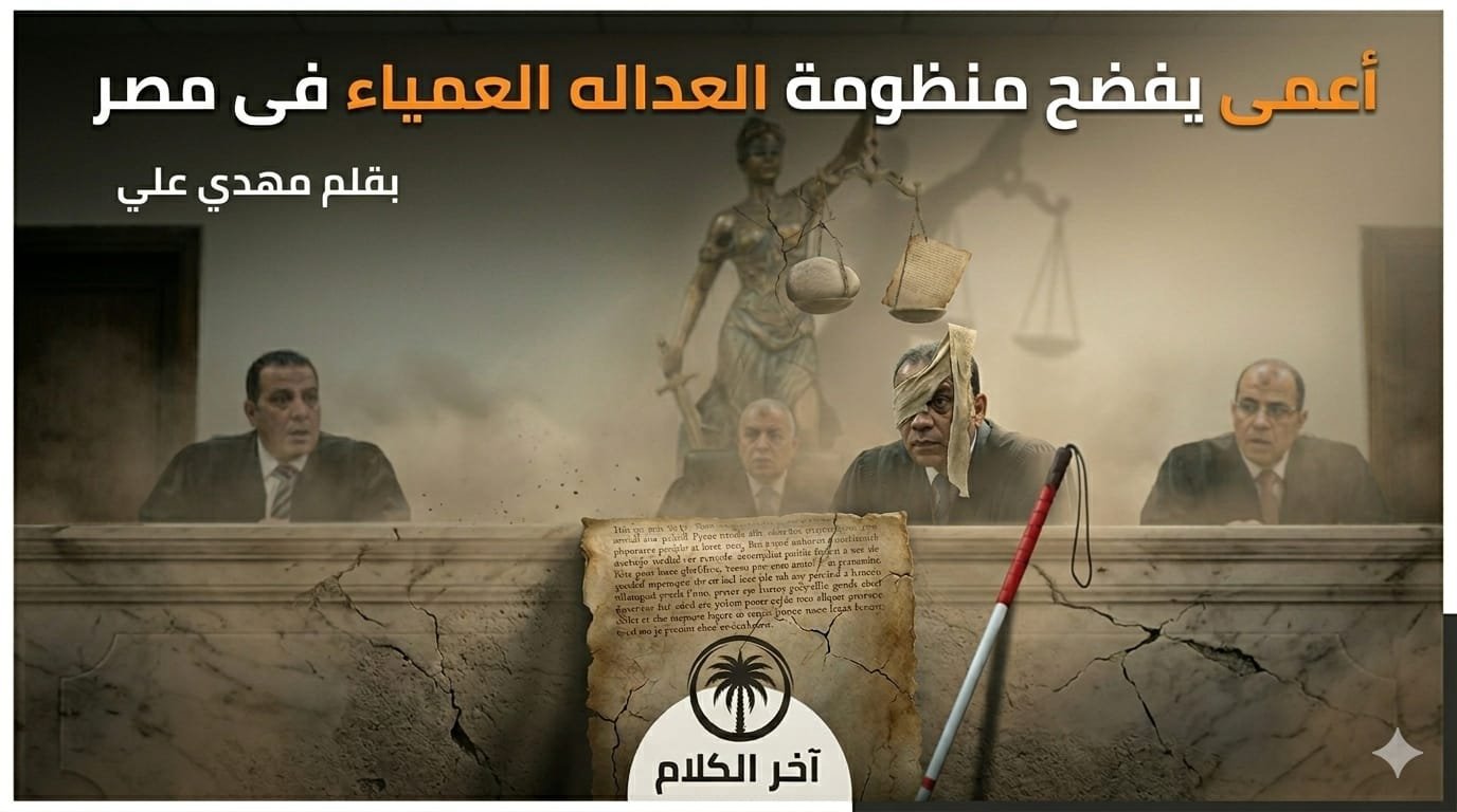 مهدي علي يكتب: العداله العمياء