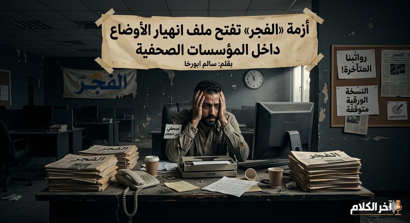أزمة الفجر  تفتح ملف الانهيار في المؤسسات الصحفية