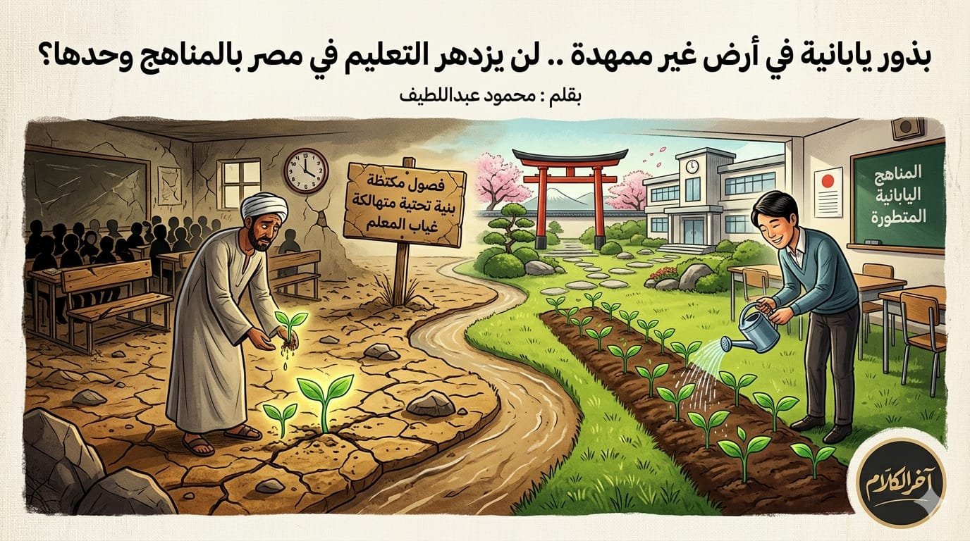 بذور يابانية في أرض غير ممهدة.. هل يزدهر التعليم بالمناهج فقط؟