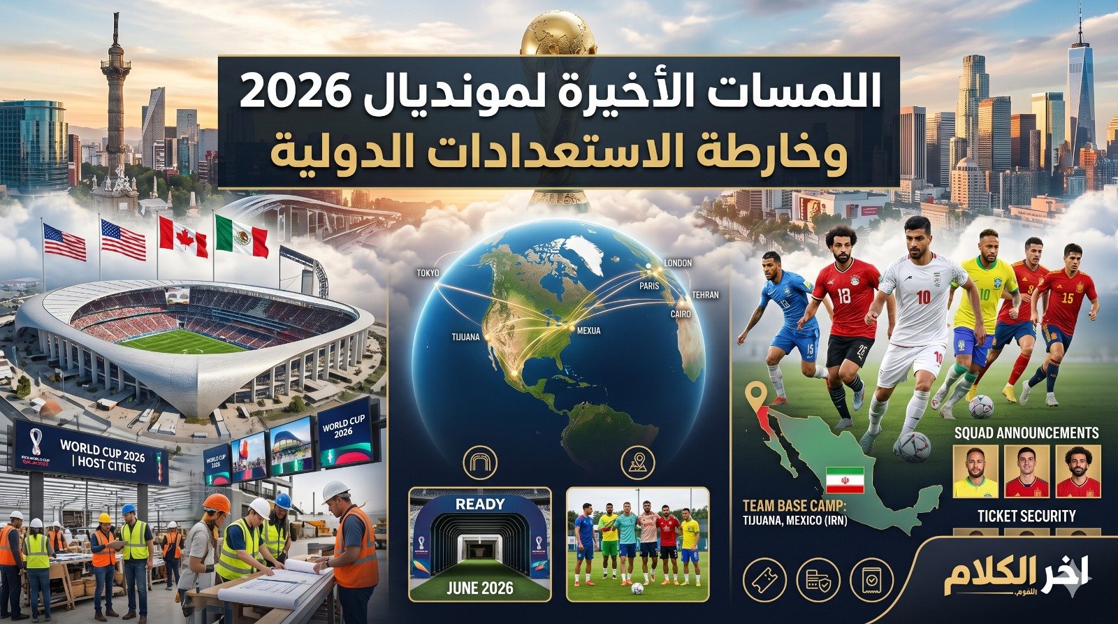 اللمسات الأخيرة لمونديال 2026 وخارطة الاستعدادات الدولية
