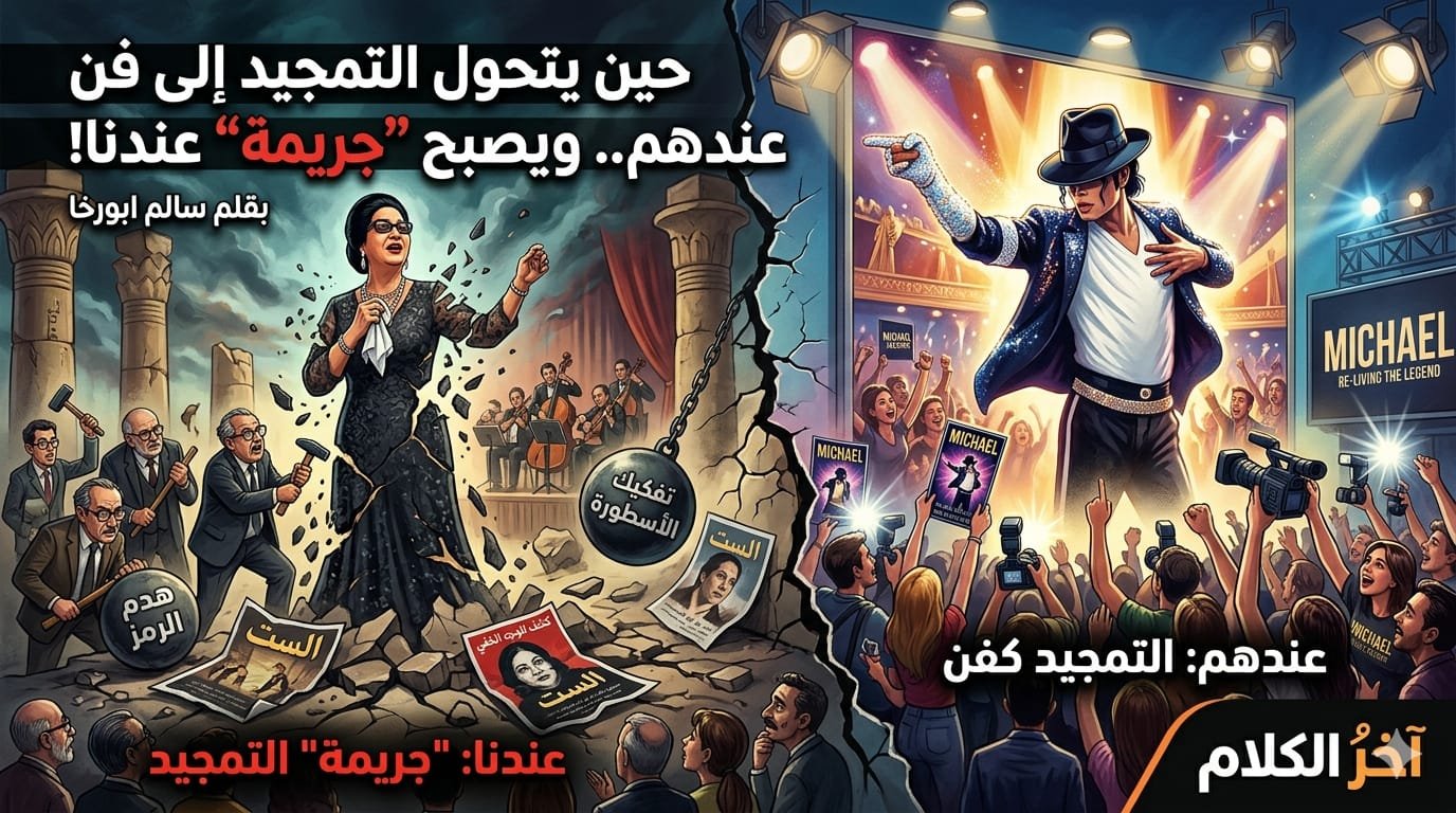 حين يتحول التمجيد إلى فن عندهم ويصبح “جريمة” عندنا!