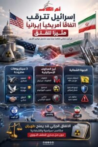 إسرائيل تترقب بقلق اتفاقًا أمريكيًا إيرانيًا قد يغيّر موازين المنطقة
