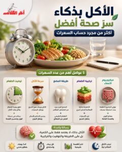 الأكل بذكاء أهم من حساب السعرات