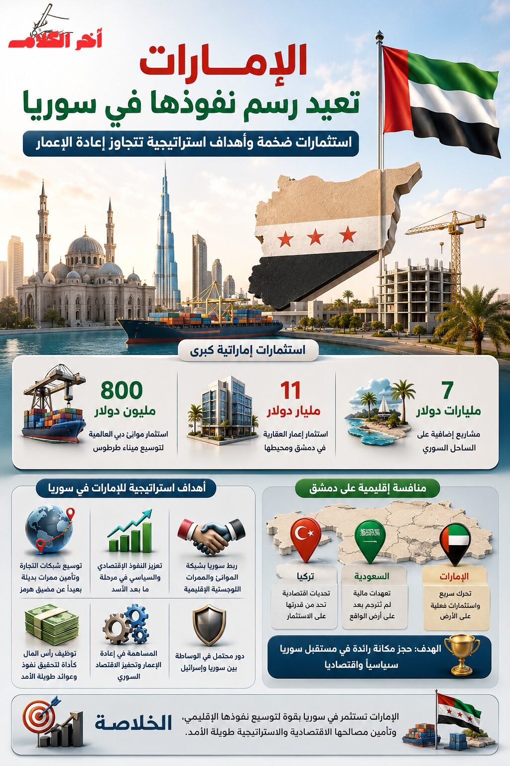 الإمارات تعيد رسم نفوذها في سوريا