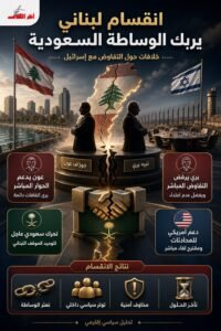 الانقسامات اللبنانية بشأن التفاوض مع إسرائيل تعرقل جهود الوساطة السعودية
