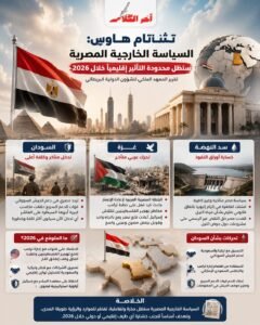 تشاتام هاوس: السياسة الخارجية المصرية ستظل محدودة التأثير إقليمياً خلال 2026