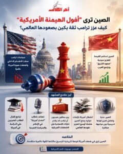 الصين ترى أفول الهيمنة الأمريكية