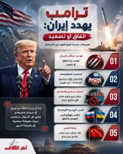 ترامب يهدد إيران مجدداً: الاتفاق أو التدمير