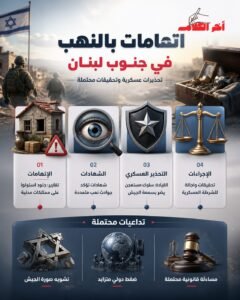 جنود إسرائيليون متهمون بأعمال نهب بلبنان