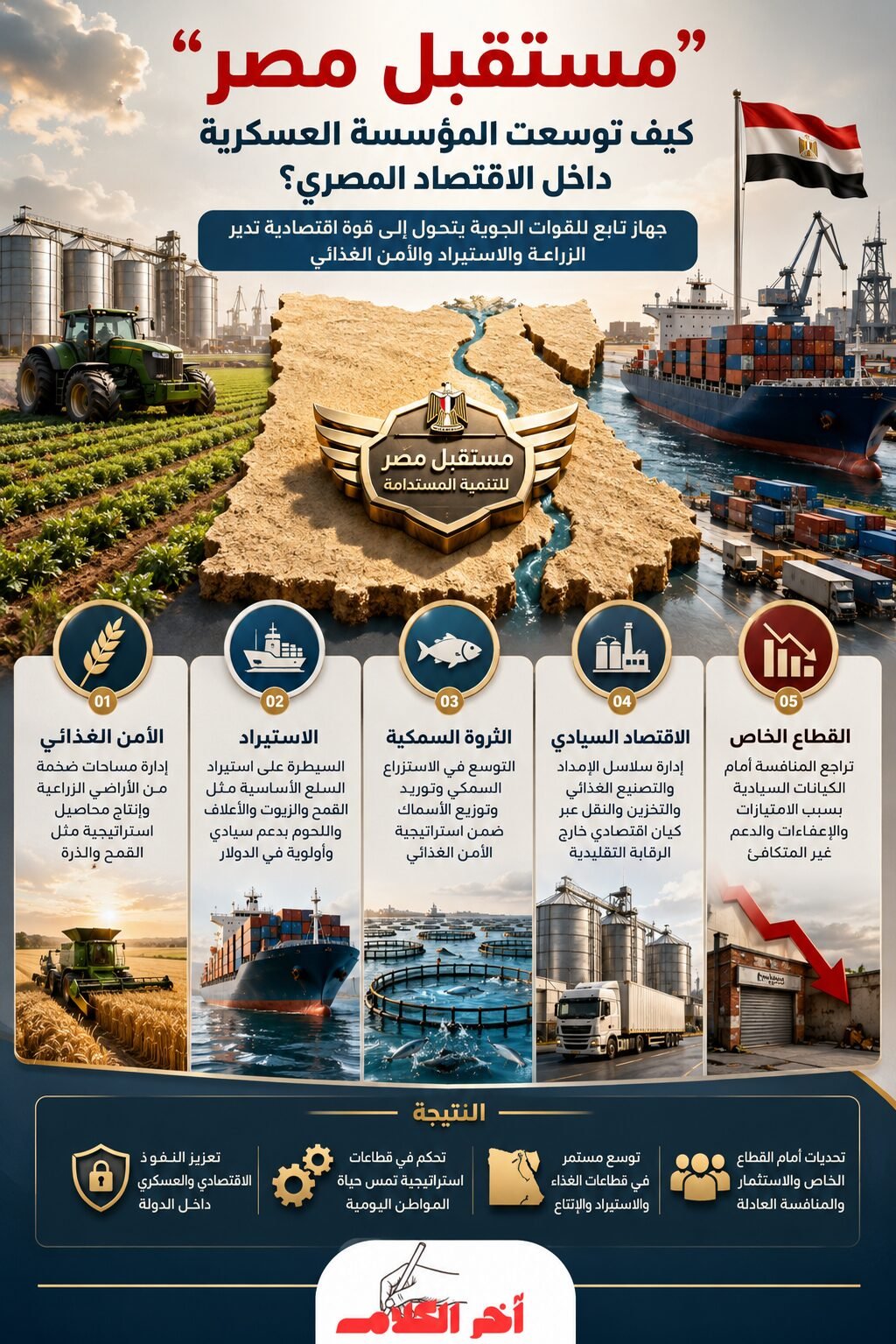 جهاز مستقبل مصر.. الذراع الاقتصادية الجديدة للمؤسسة العسكرية