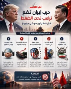 حرب إيران تضع ترامب تحت الضغط قبل قمة بكين مع شي جينبينغ