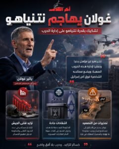 غولان يهاجم نتنياهو: غير مؤهل لإدارة الحروب