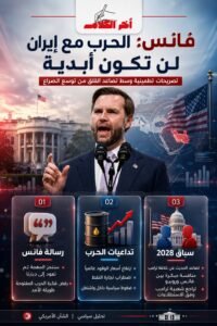 فانس: الحرب مع إيران لن تستمر للأبد