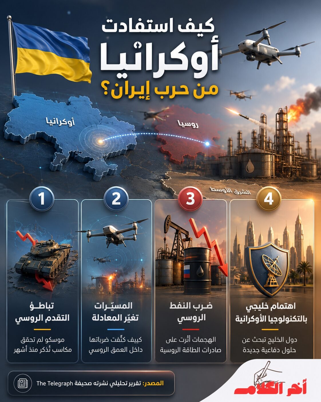 كيف استفادت أوكرانيا من حرب إيران؟