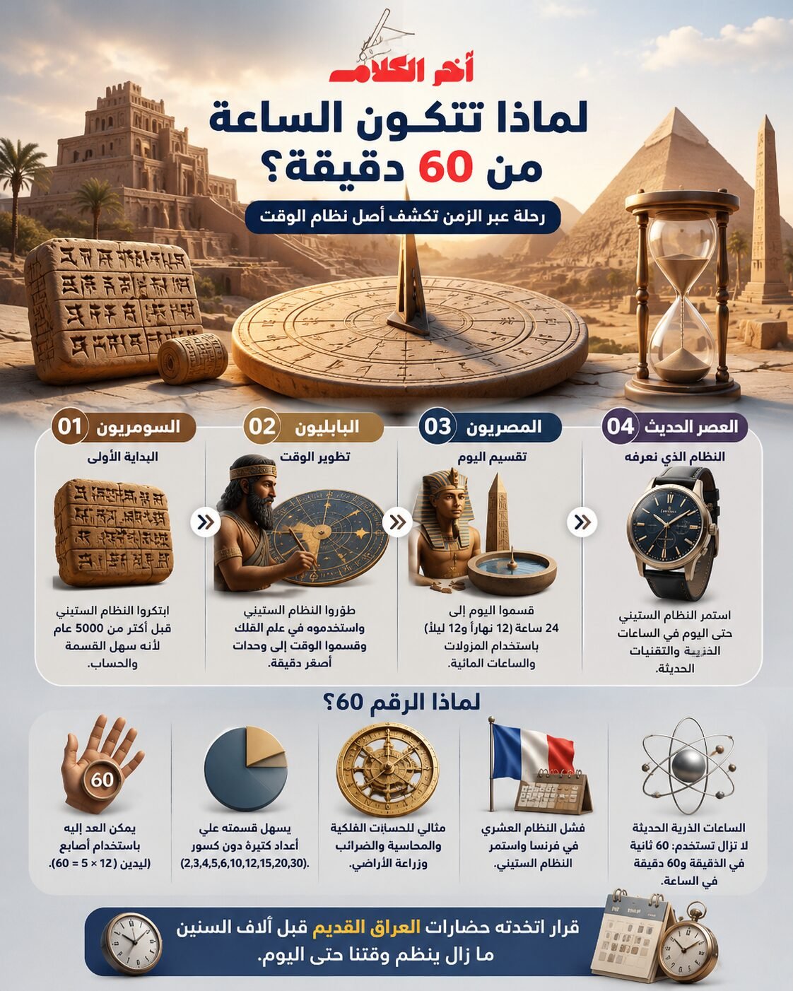 لماذا لا تزال الساعة 60 دقيقة؟
