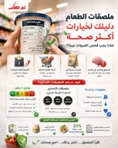 لماذا يجب فحص ملصقات الطعام قبل الشراء؟