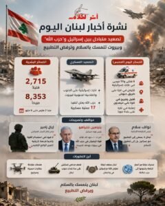 نشرة أخبار لبنان اليوم