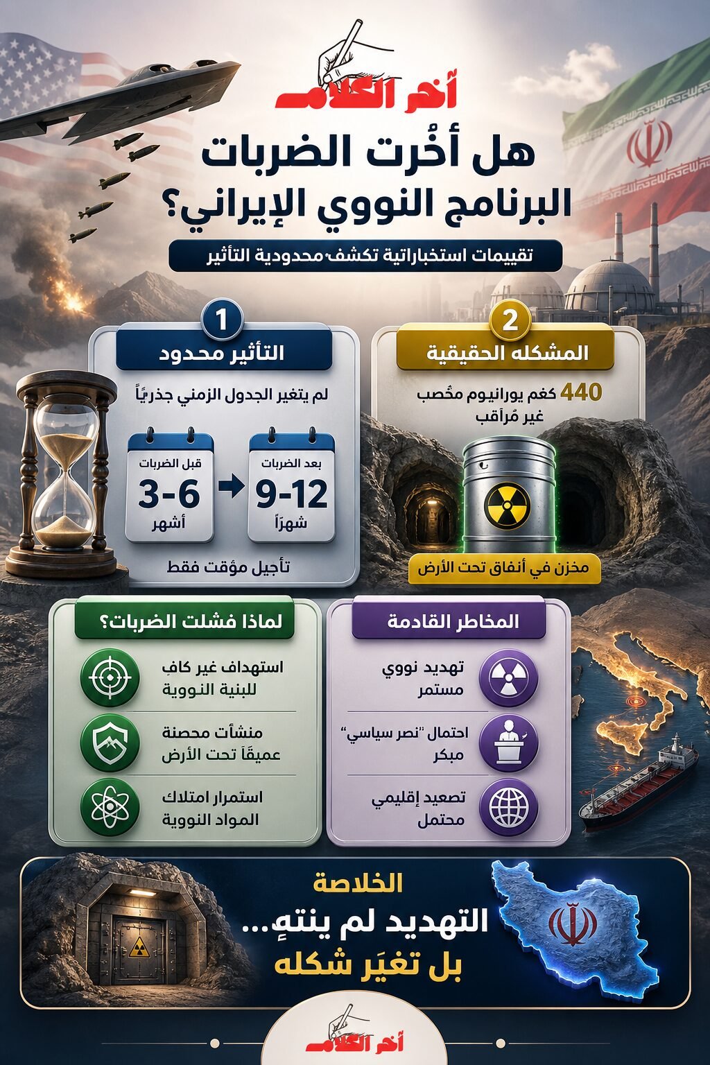 هل أخّرت الضربات الأمريكية البرنامج النووي الإيراني أم أعادت تشكيل التهديد؟