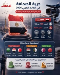 تقرير تحليلي: واقع حرية الصحافة في العالم العربي 2026