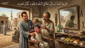 طريق العذاب إلى حلاق البلدة