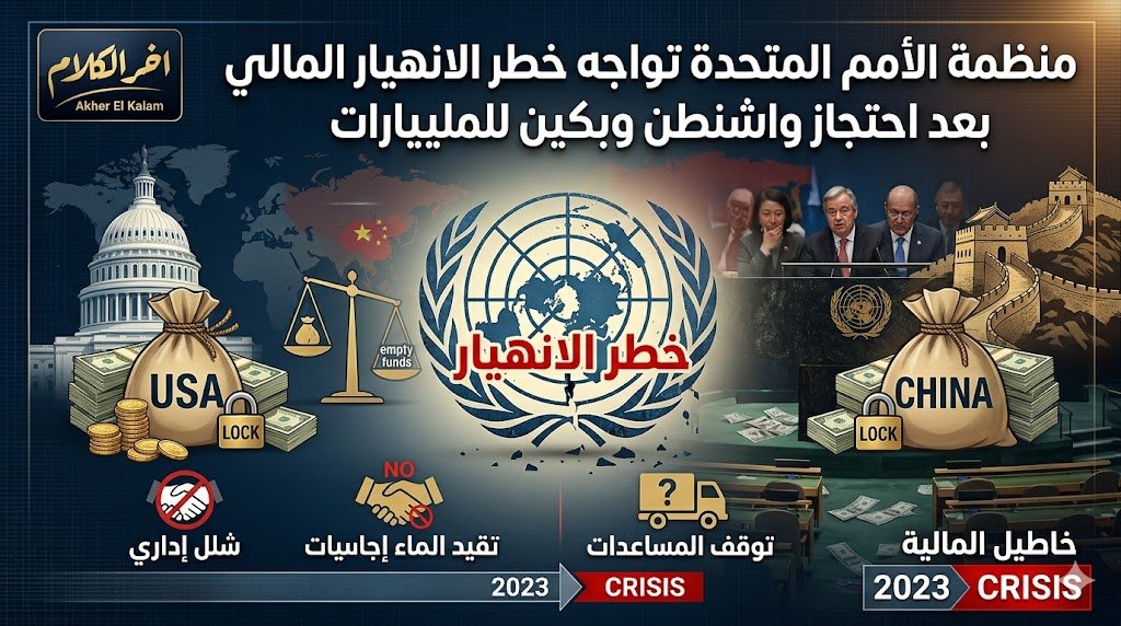 الأمم المتحدة تواجه خطر الانهيار المالي