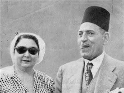 مصطفى النحاس والسيدة زينب الوكيل زوجته