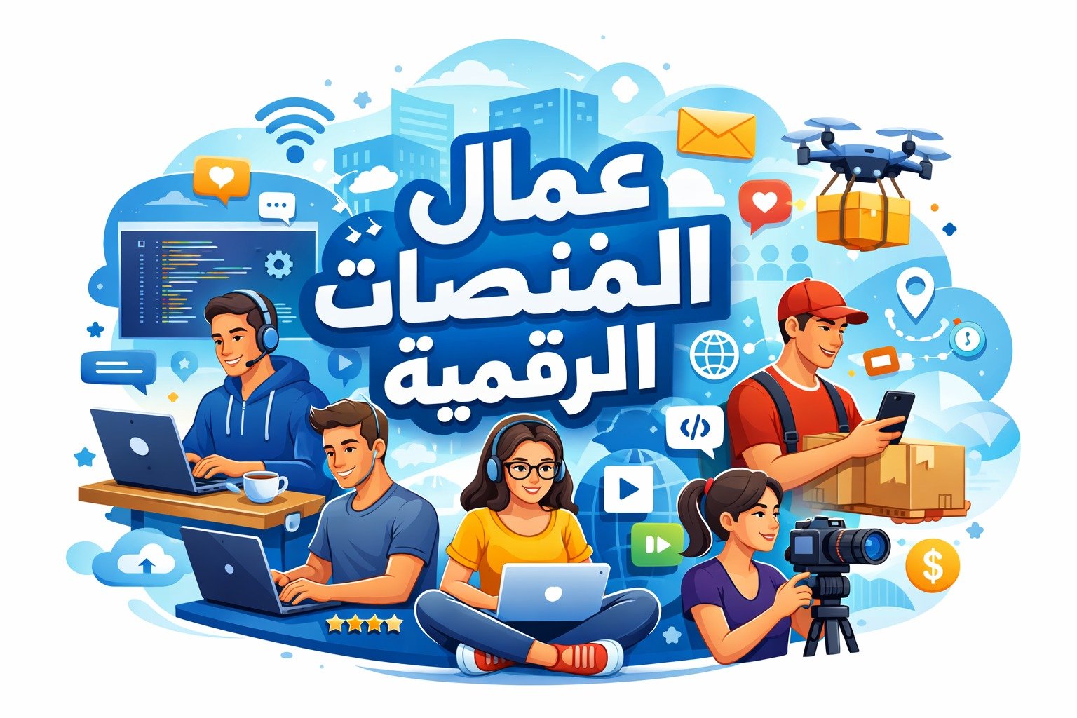 الخدمات النقابية تدعو لاتفاقية دولية لحماية عمال المنصات الرقمية