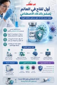 أول لقاح في العالم صُمم بالذكاء الاصطناعي يدخل التجارب البشرية