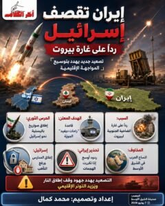 إيران تقصف إسرائيل رداً على غارة الضاحية الجنوبية